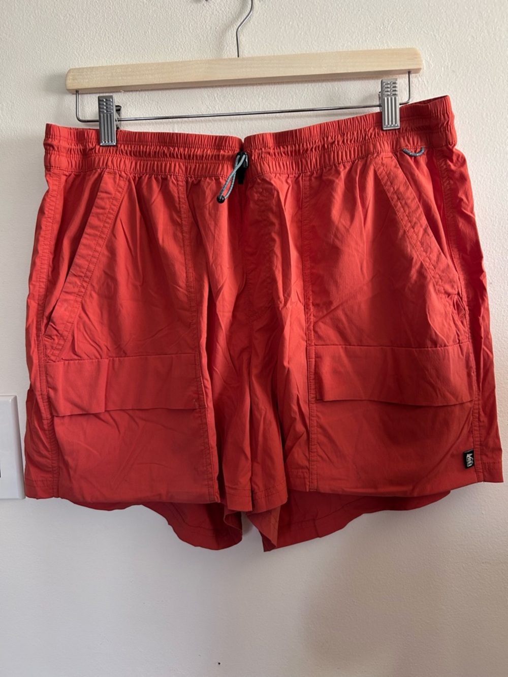 REI Women’s Orange Athletic Hiking Shorts.